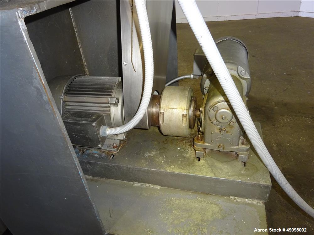 Used Gemco Double Cone Blender, Approximate 30 Cubic Feet, 304 Stainless Steel.