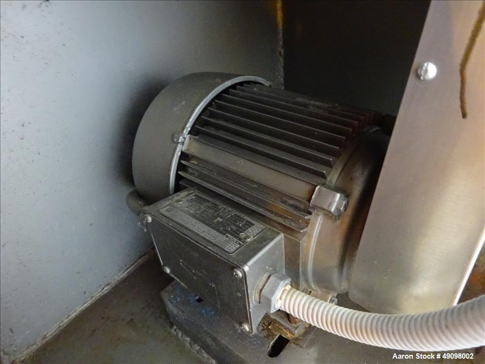 Used Gemco Double Cone Blender, Approximate 30 Cubic Feet, 304 Stainless Steel.