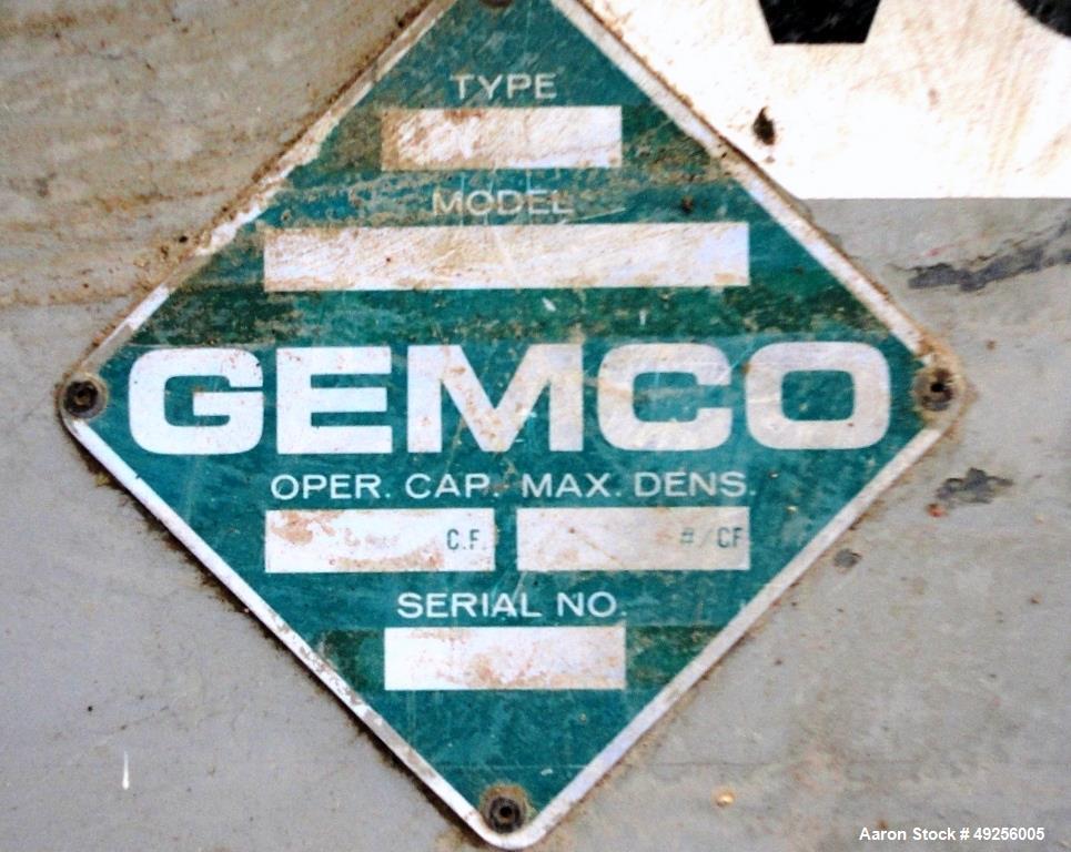Used Gemco double cone blender, 100 cubic feet working capacity (approximately