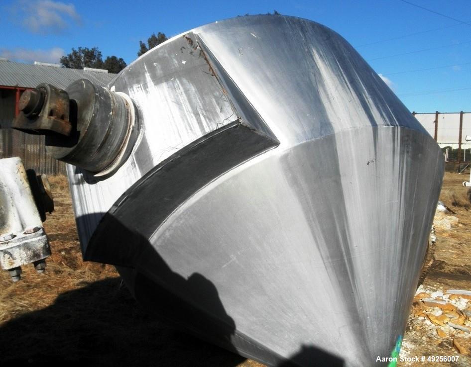 Used Slant Cone Mixer, approximately 250 cubic feet working capacity