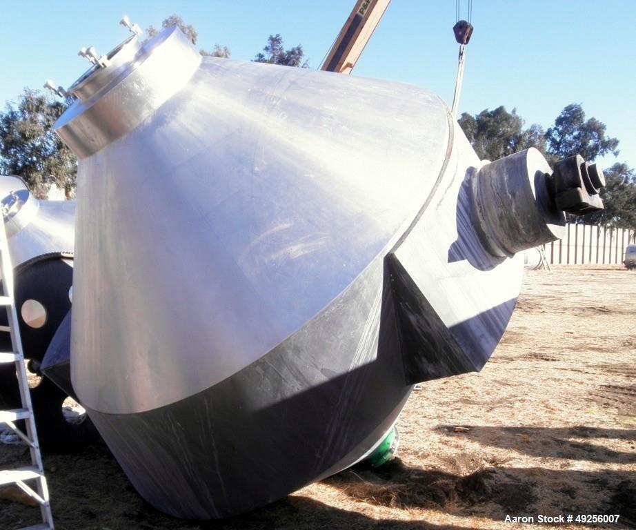 Used Slant Cone Mixer, approximately 250 cubic feet working capacity