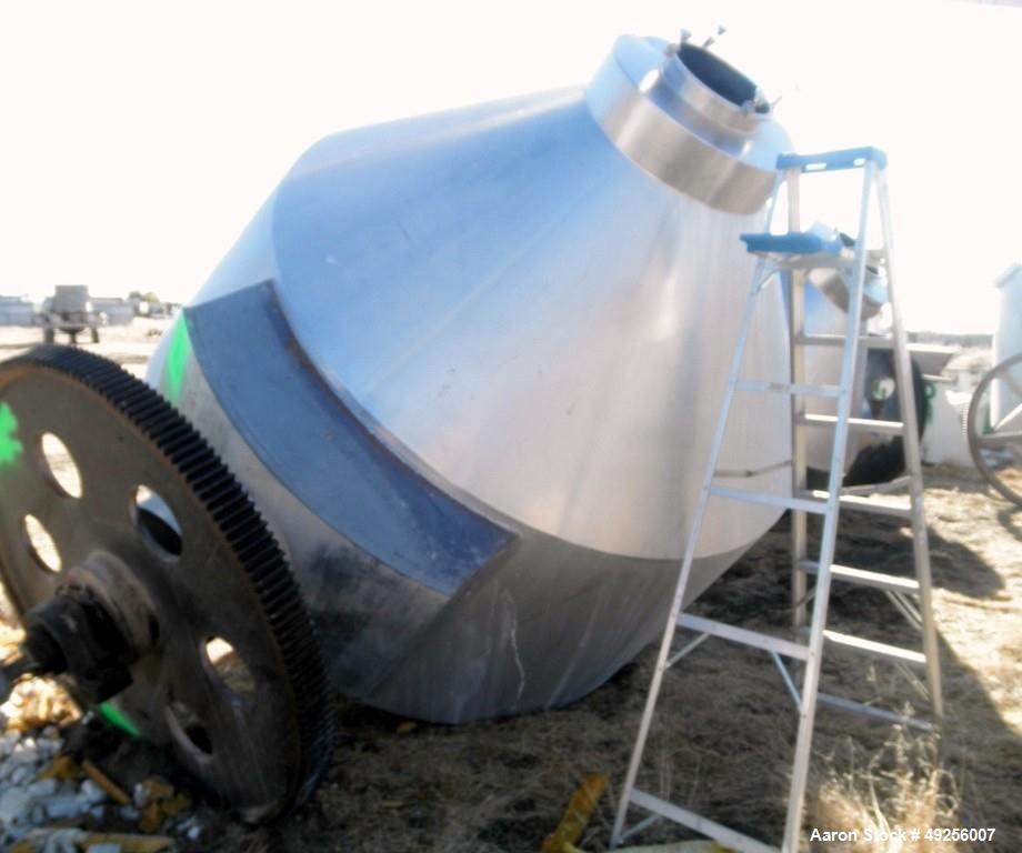 Used Slant Cone Mixer, approximately 250 cubic feet working capacity