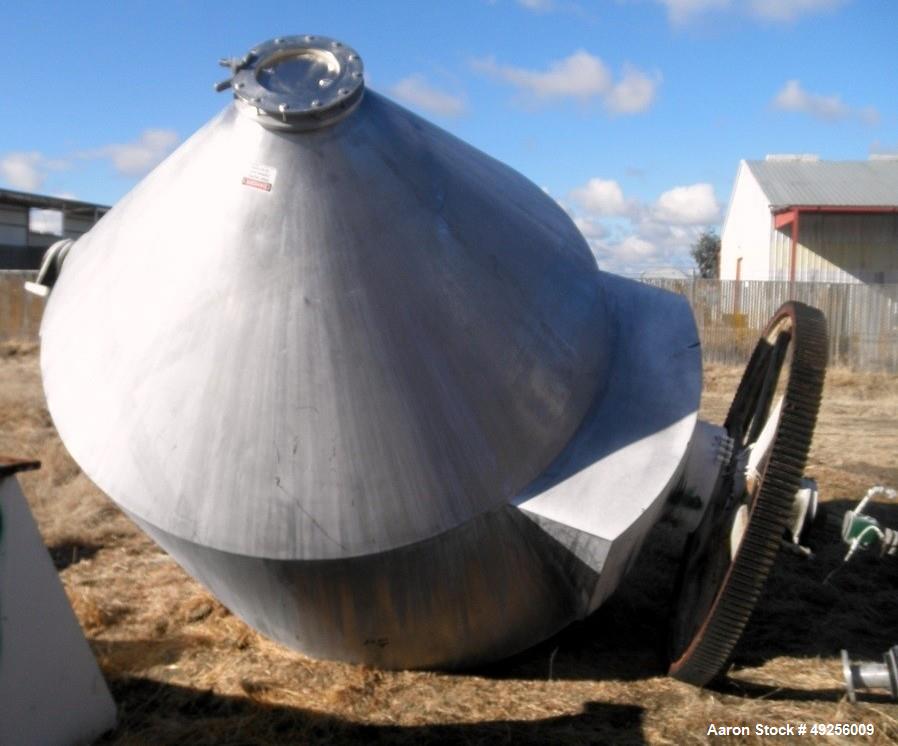 Used Tolan Slant Cone Mixer, approximately 250 cubic feet working capacity