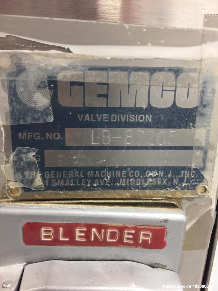 Used- Gemco Stainless Steel V-Blender, 1 Cubic Foot Capacity