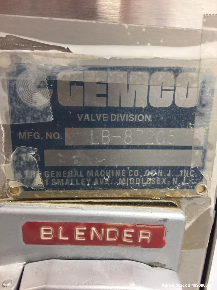 Used Gemco Stainless Steel V-Blender, 1 Cubic Foot Capacity