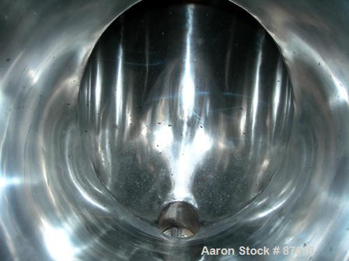 Unused-NEW: IMV twin shell blender, model ZKH-.05. .7 cubic feet (20 liter) working capacity. 304 stainless steel. Max batch load 12 kilograms (26 pounds). 12" diameter cones. (1) Quick release cover...