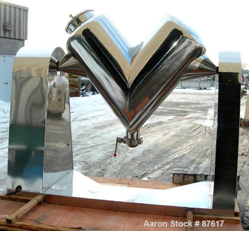 Unused-New- IMV Twin Shell Blender, Model ZKH-0.5, 7.4 Ccubic Feet Working Capacity, 304 Stainless Steel. Maximum batch load 130 kilograms (286 pounds). 24" Diameter cones. (1) Quick release cover. S...