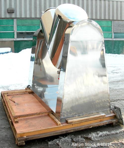 Unused-New- IMV Twin Shell Blender, Model ZKH-0.5, 7.4 Ccubic Feet Working Capacity, 304 Stainless Steel. Maximum batch load 130 kilograms (286 pounds). 24" Diameter cones. (1) Quick release cover. S...