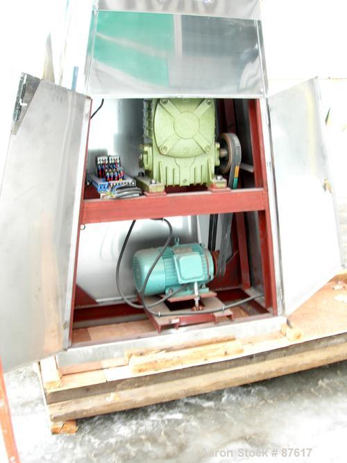 Unused-New- IMV Twin Shell Blender, Model ZKH-0.5, 7.4 Ccubic Feet Working Capacity, 304 Stainless Steel. Maximum batch load 130 kilograms (286 pounds). 24" Diameter cones. (1) Quick release cover. S...