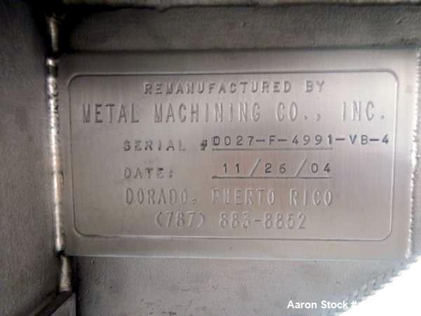 Used Stainless Steel Metal Machining Company Twin Shell Blender, 10 Cubic Feet