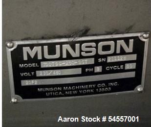 Used Munson Rotary Batch Mixer, Model 700-TSC-250-SS.