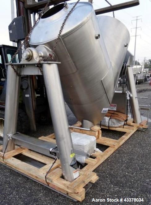 Used Stainless Steel One (1) used 75 cubic foot Patterson Kelley twin shell blender