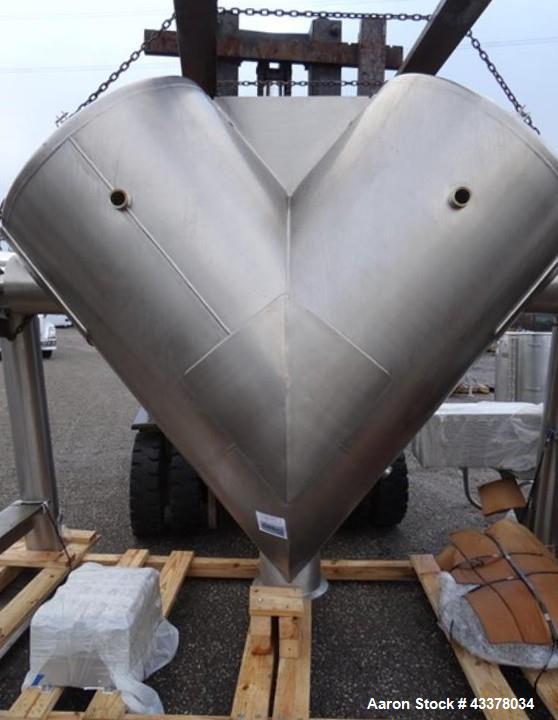 Used Stainless Steel One (1) used 75 cubic foot Patterson Kelley twin shell blender