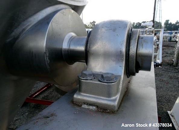 Used Stainless Steel One (1) used 75 cubic foot Patterson Kelley twin shell blender