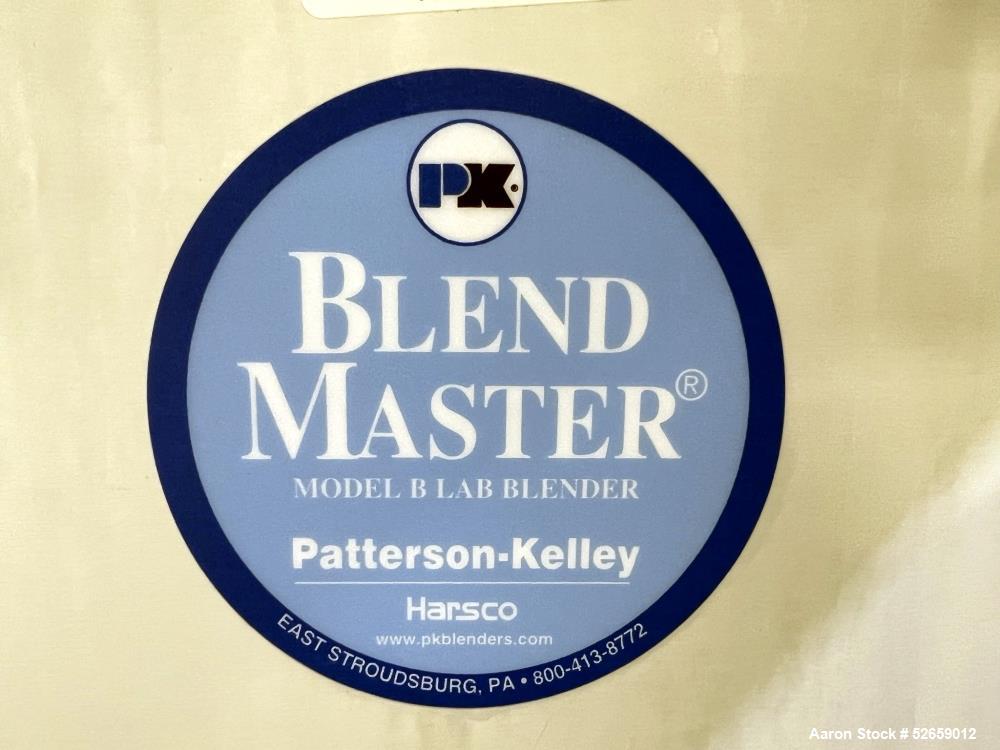 Patterson Kelley Double Cone V Mixer, Model B Lab Blender.