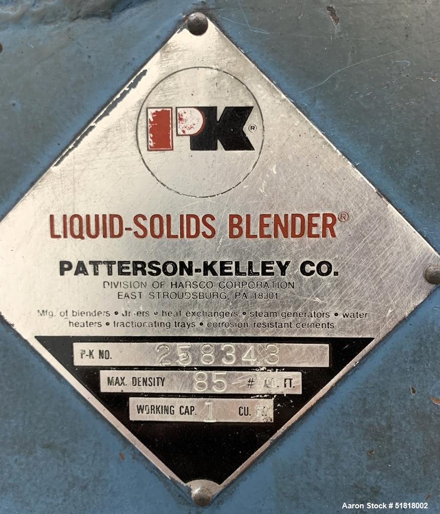 Patterson-Kelley Twin Shell Liquid-Solids Blender