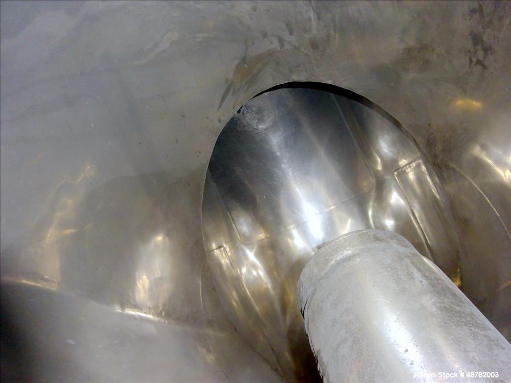 Used Patterson Kelley Cross-Flow V Blender, 10 Cubic Feet, 304 Stainless Steel.