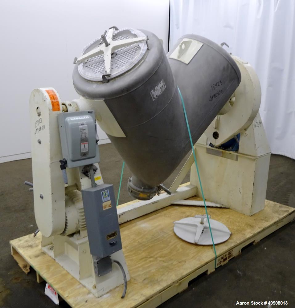 Used- Patterson-Kelley Twin Shell Dry Blender, 10 Cubic Foot Capacity