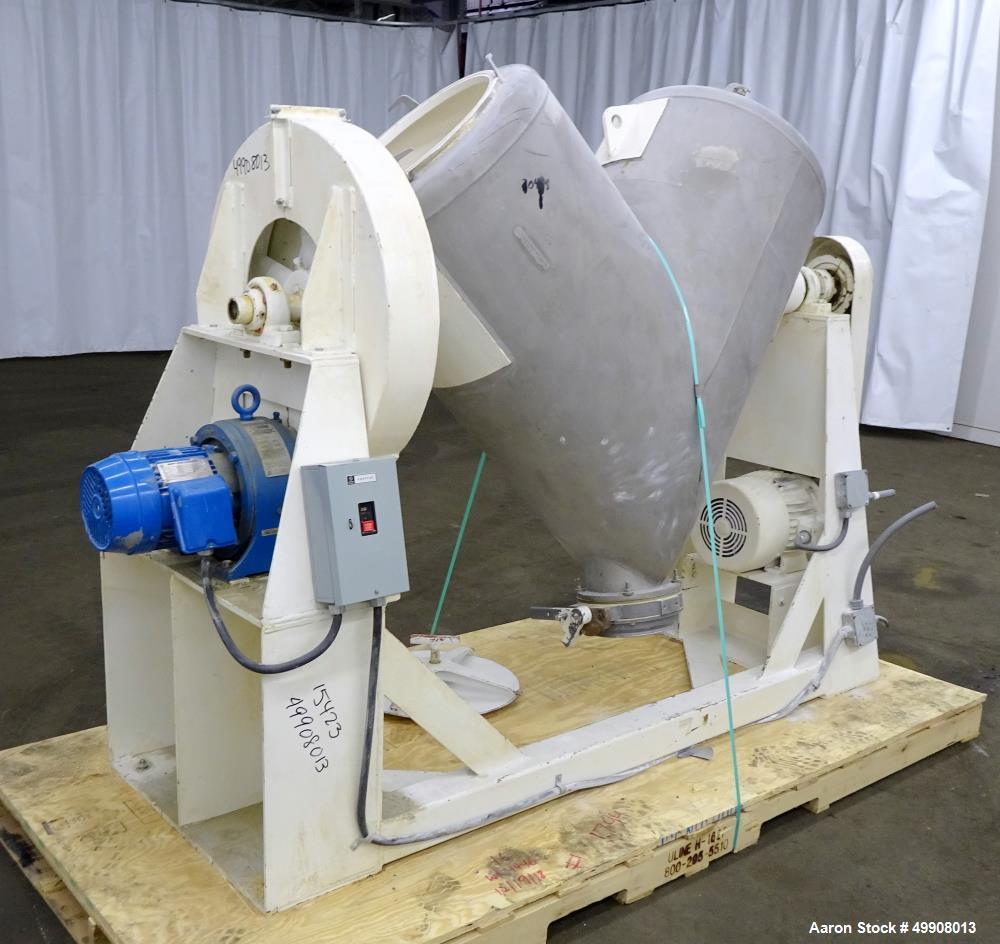 Used Patterson-Kelley Twin Shell Dry Blender, 10 Cubic Foot Capacity
