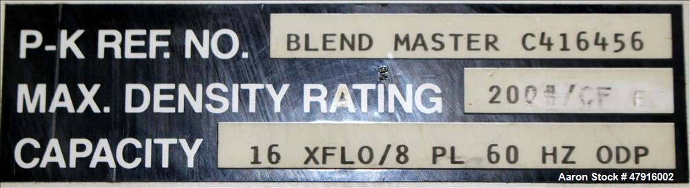 Used Patterson-Kelley Blend Master Lab Blender – 16/8 Qt, Plexiglass, 1/3 HP Motor