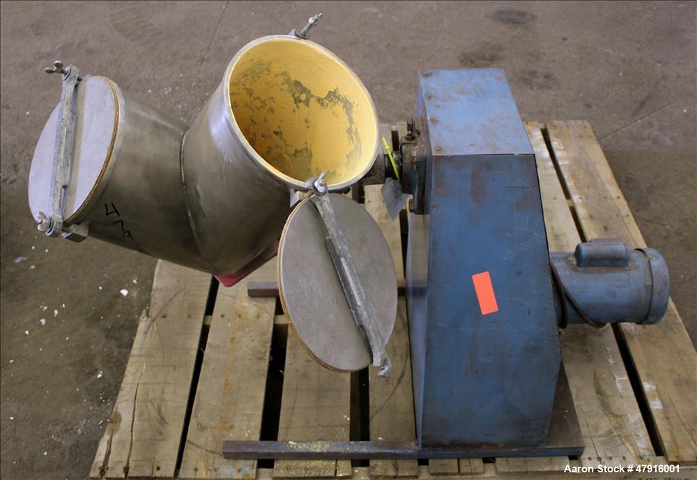Used Patterson Kelley Twin Shell Cross Flow Blender, 16 Quart capacity, 304 Sta