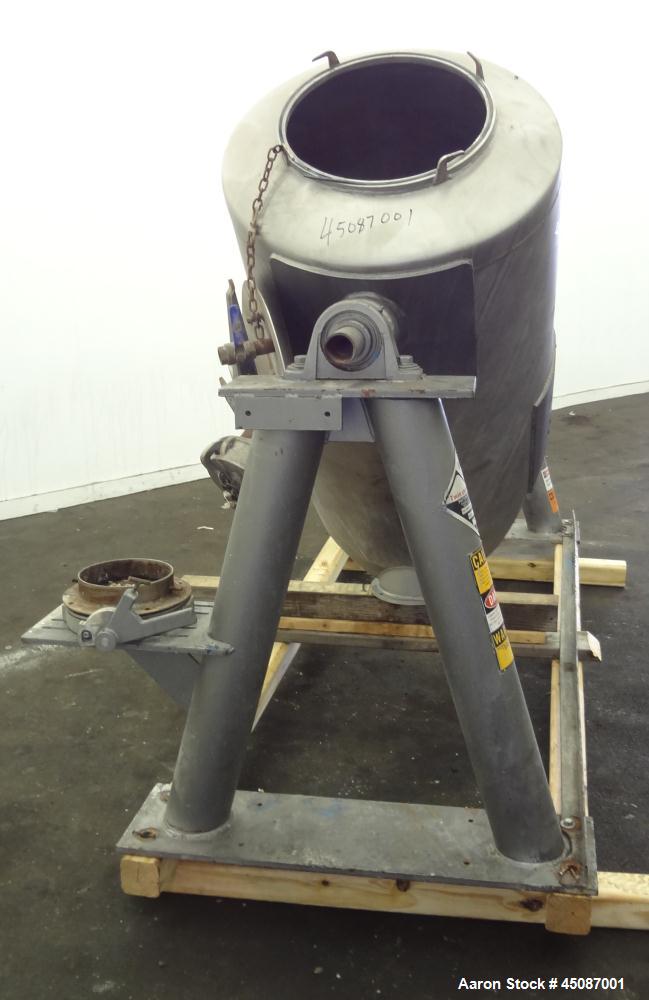 Used Stainless Steel Patterson-Kelley Twin Shell Dry Blender, 20 Cubic Feet