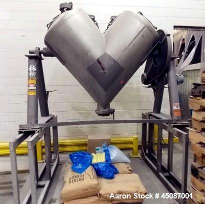 Used Stainless Steel Patterson-Kelley Twin Shell Dry Blender, 20 Cubic Feet