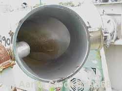 Used Patterson Kelley Twin Shell Dry Blender, 2 Cubic Foot Capacity, 304 Stainless Steel. Maximum material density 75 pounds per cubic foot. (2) 14" top charge ports, no covers. Shell 14" diameter x ...