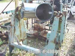 Used Patterson Kelley Twin Shell Dry Blender, 2 Cubic Foot Capacity, 304 Stainless Steel. Maximum material density 75 pounds per cubic foot. (2) 14" top charge ports, no covers. Shell 14" diameter x ...