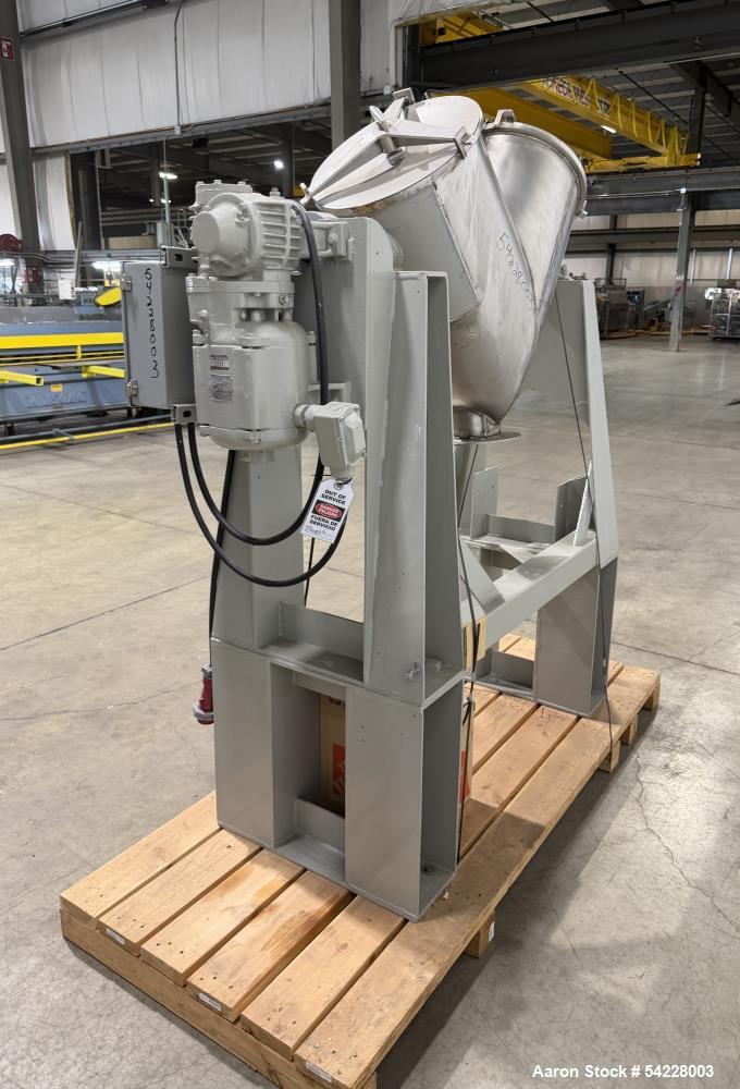 Used Patterson Kelley 3 Cu. Ft. Twin Shell Dry V-Blender – Stainless Steel