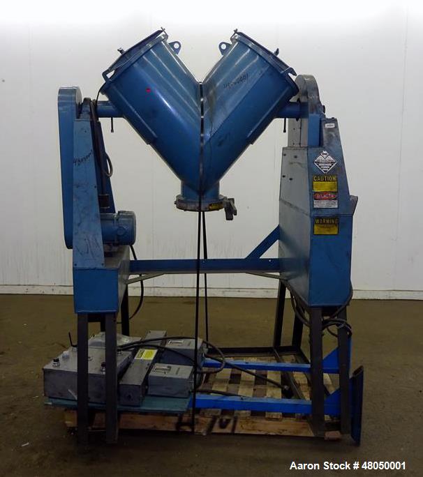 Used- Patterson-Kelley Twin Shell Blender, 3 Cubic Feet Capacity