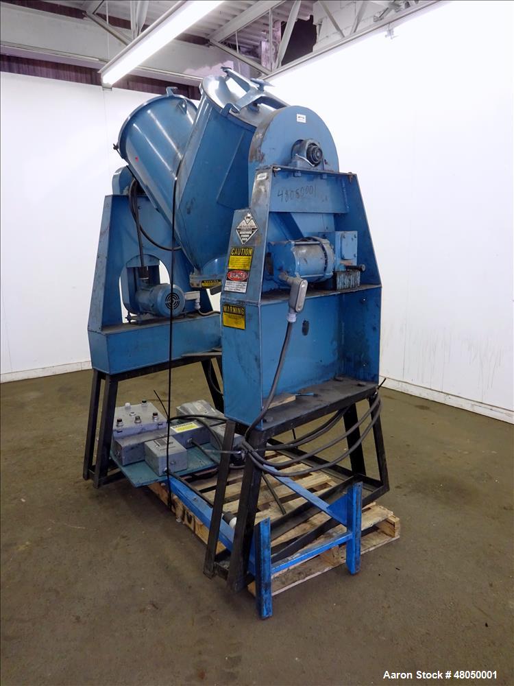 Used- Patterson-Kelley Twin Shell Blender, 3 Cubic Feet Capacity