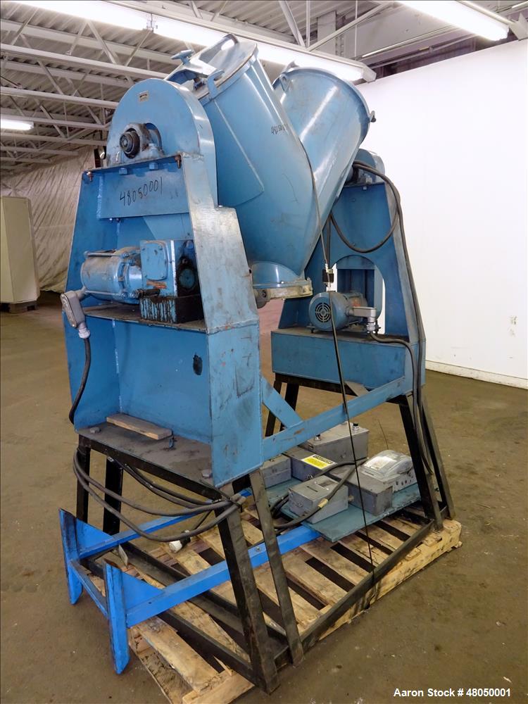 Used- Patterson-Kelley Twin Shell Blender, 3 Cubic Feet Capacity