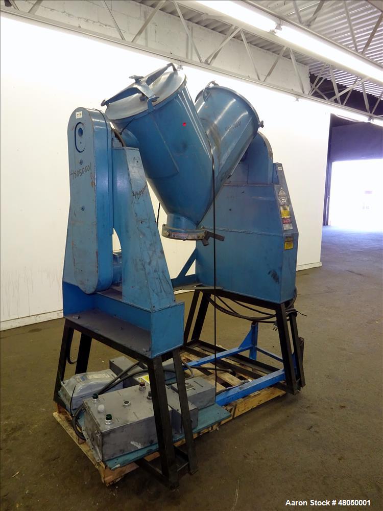 Used- Patterson-Kelley Twin Shell Blender, 3 Cubic Feet Capacity