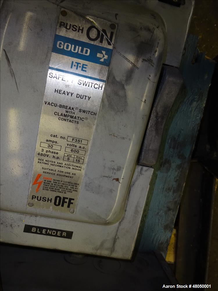 Used Patterson-Kelley Twin Shell Blender, 3 Cubic Feet Capacity