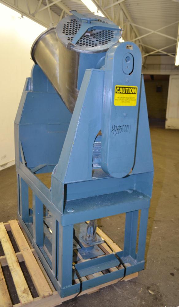 Used Stainless Steel Patterson-Kelley Twin Shell Dry Blender, 3 Cubic Feet Capacity