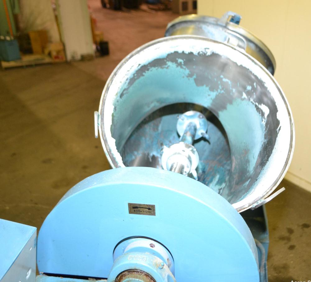 Used Stainless Steel Patterson-Kelley Twin Shell Dry Blender, 3 Cubic Feet Capacity