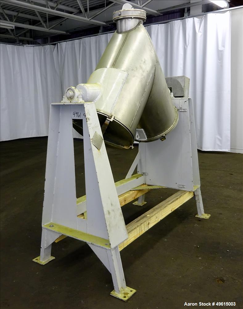 Used Patterson-Kelley Twin Shell Dry Blender, 5 Cubic Feet Capacity