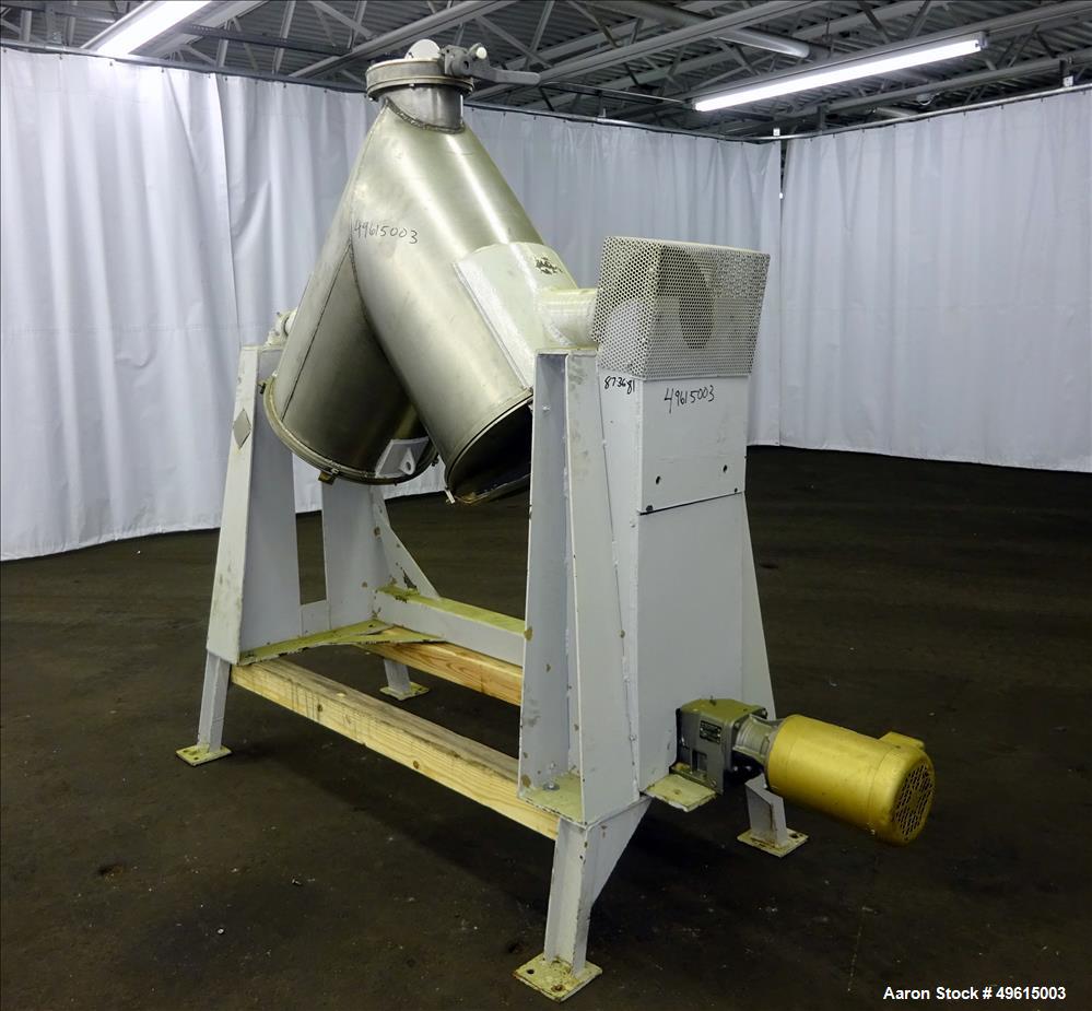 Used Patterson-Kelley Twin Shell Dry Blender, 5 Cubic Feet Capacity
