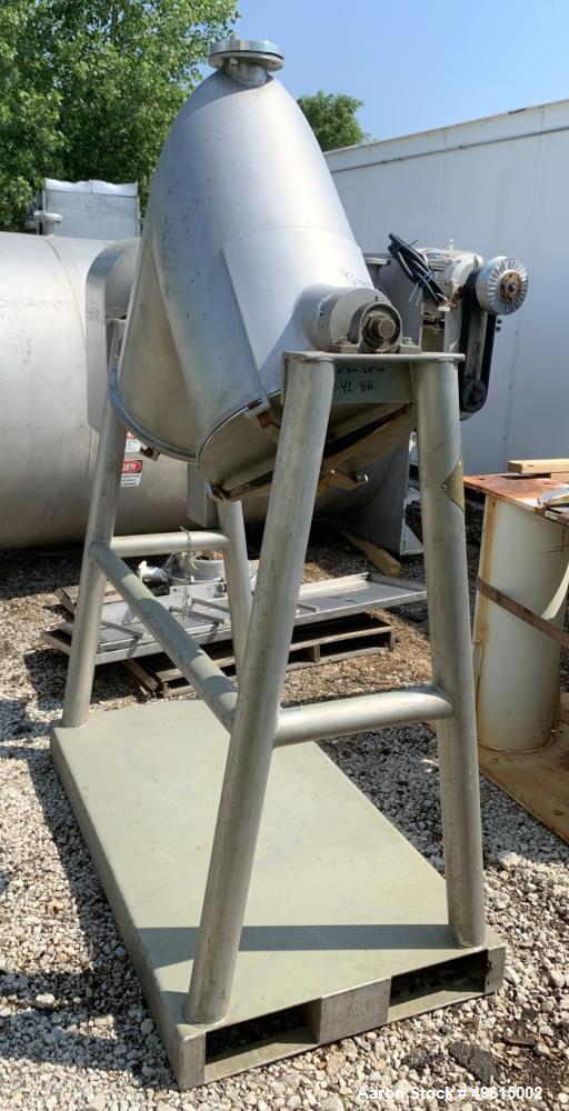 Used Patterson-Kelley Twin Shell Dry Blender, 5 Cubic Feet Capacity