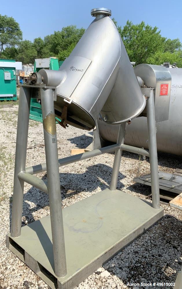 Used Patterson-Kelley Twin Shell Dry Blender, 5 Cubic Feet Capacity