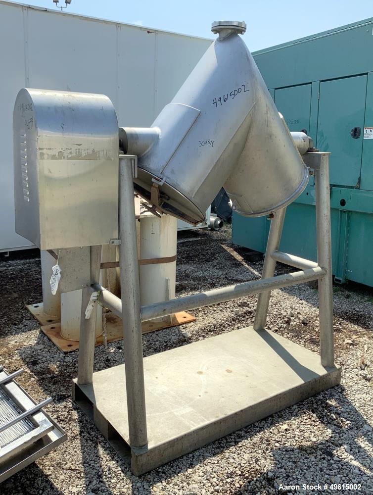 Used Patterson-Kelley Twin Shell Dry Blender, 5 Cubic Feet Capacity