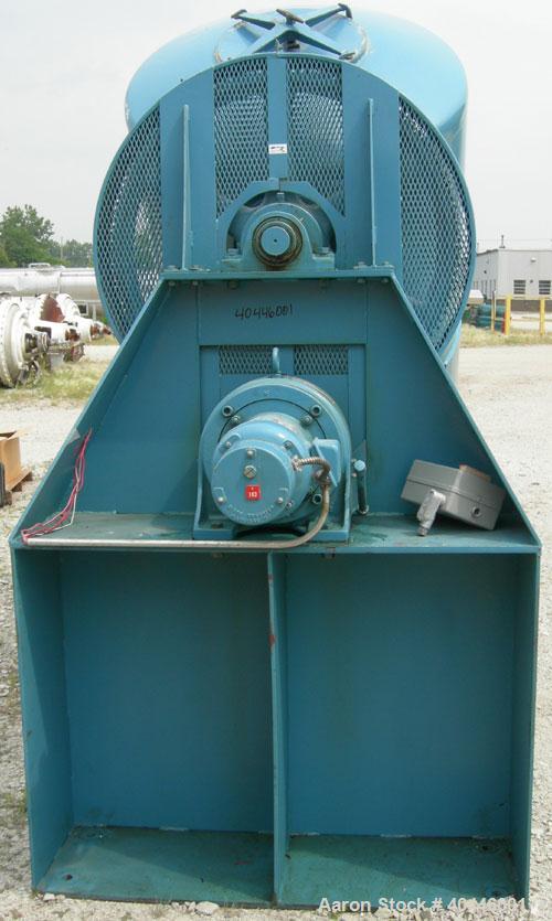 Used Patterson Kelley Twin Shell Dry Blender, 60 Cubic Feet Capacity, 304 Stainless Steel. Maximum material density 50 pounds per cubic foot. 18" diameter charge ports with quick release covers. Shel...