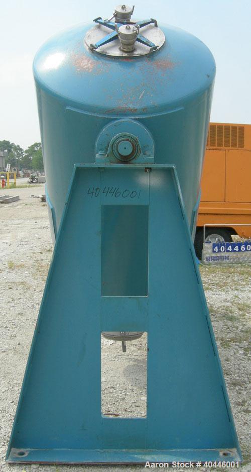 Used Patterson Kelley Twin Shell Dry Blender, 60 Cubic Feet Capacity, 304 Stainless Steel. Maximum material density 50 pounds per cubic foot. 18" diameter charge ports with quick release covers. Shel...