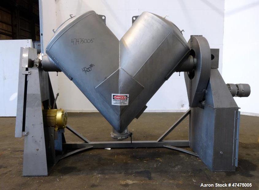 Used Patterson-Kelley Twin Shell Dry Blender, Model PK40, 40 cubic feet capacit