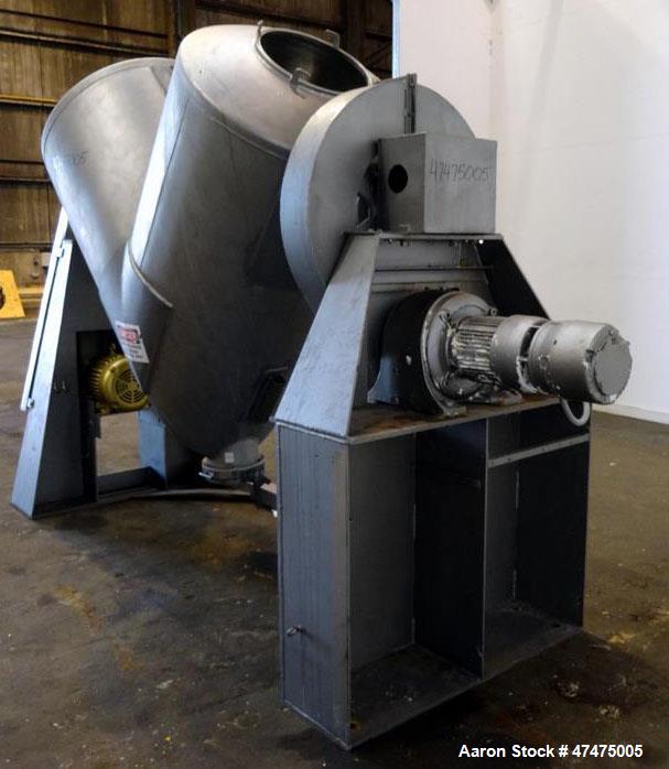 Used Patterson-Kelley Twin Shell Dry Blender, Model PK40, 40 cubic feet capacit
