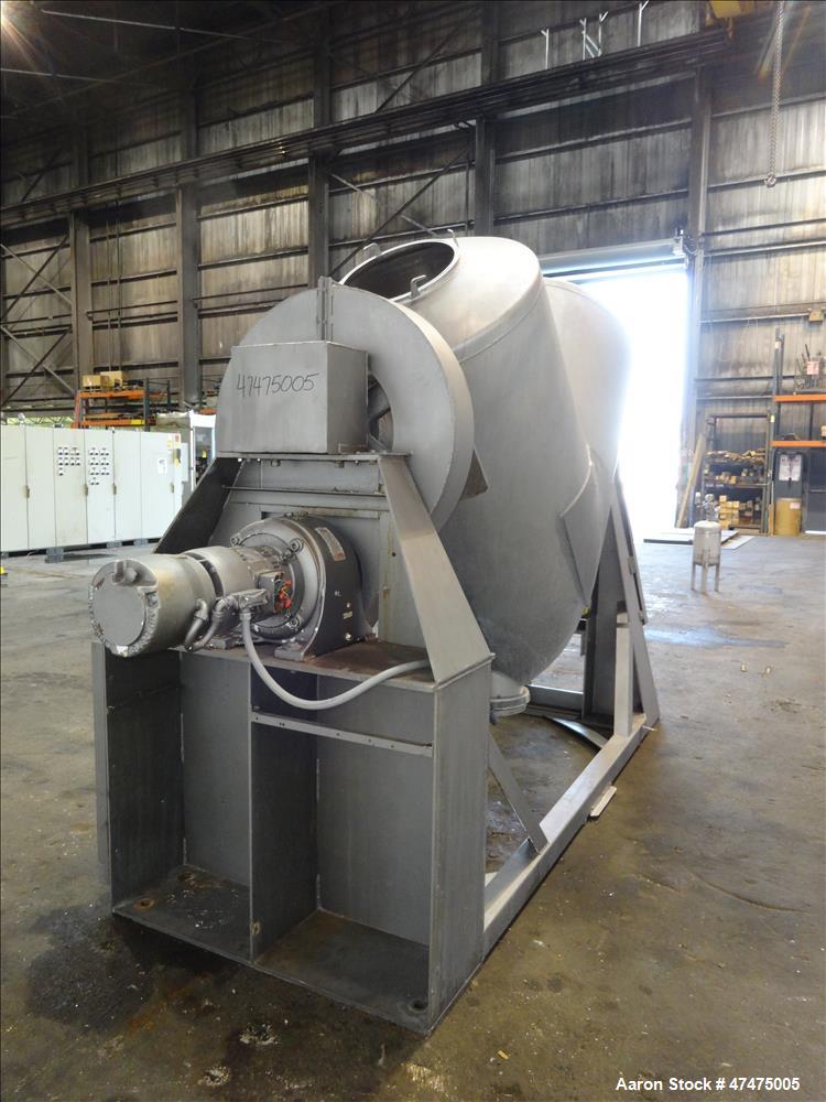 Used Patterson-Kelley Twin Shell Dry Blender, Model PK40, 40 cubic feet capacit