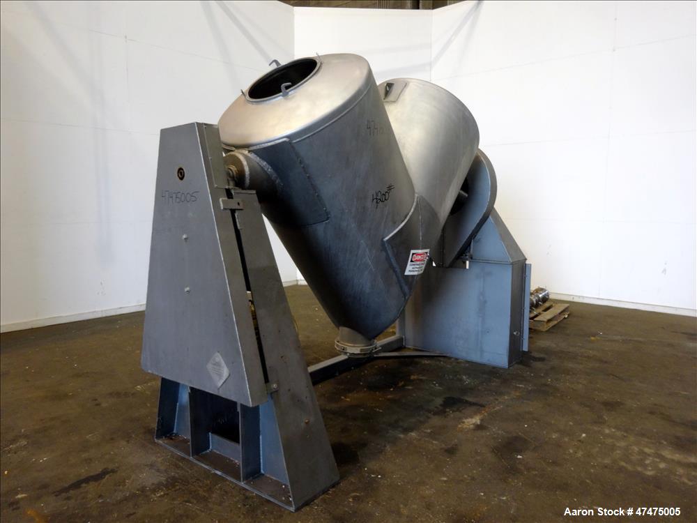Used Patterson-Kelley Twin Shell Dry Blender, Model PK40, 40 cubic feet capacit