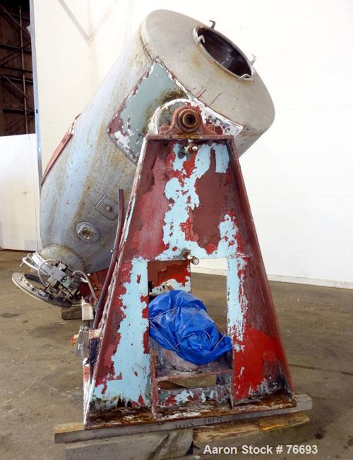 Used Stainless Steel Patterson-Kelley 50 Cubic Foot Twin Shell Dry Blender