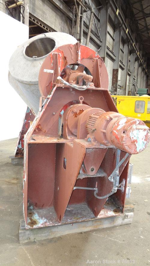 Used Stainless Steel Patterson-Kelley 50 Cubic Foot Twin Shell Dry Blender